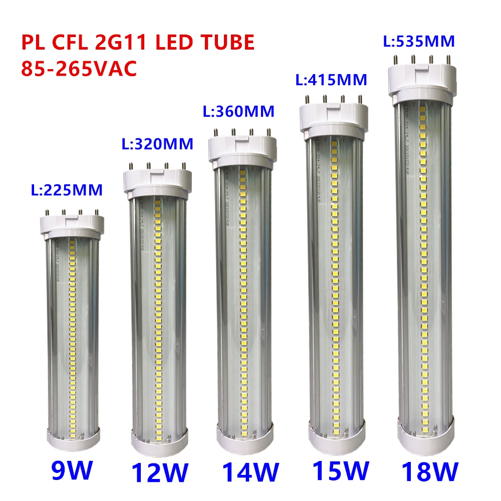 LED 2G11 Ʃ 4  PL ,  220V, 9W, 225mm, 12W, ..